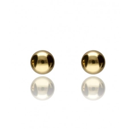Pendientes Bola Oro Amarillo 6mm