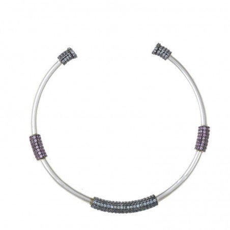 Pulsera plata circonitas rubí