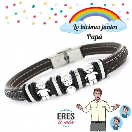 Pulsera de la familia -  Papa con niños