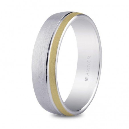 Alianza de plata de diseño para hombre 5,5mm