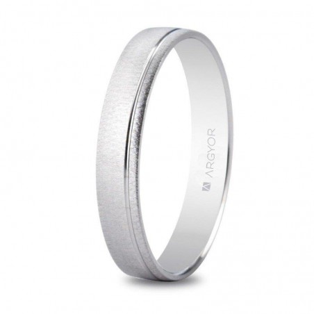Alianza de plata 3,5mm texturizada