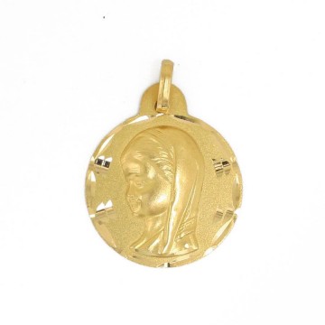 Medalla Oro 18Kts Virgen Niña
