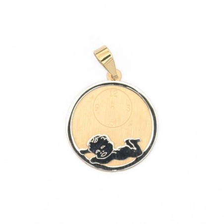 Chapa redonda 14mm Niño Reloj Oro 18K