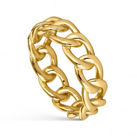 Anillo de plata chapado barbado