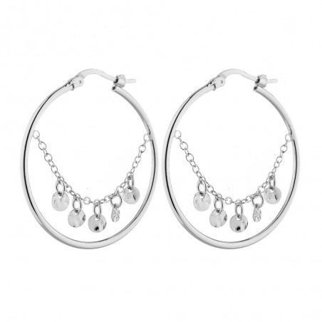 Pendientes Plata Aro Chapitas