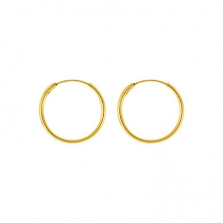 Pendientes Aros Chapados 20 x 1.5 mm