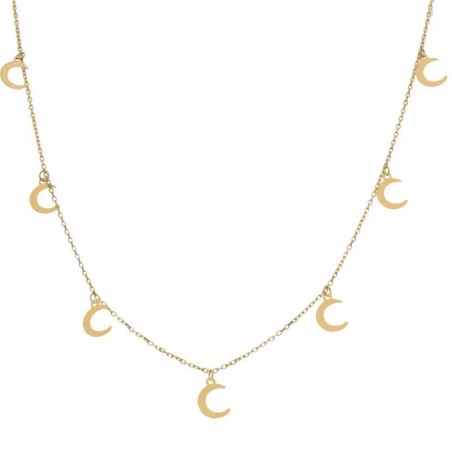 Gargantilla Oro 18kts Charms lunas