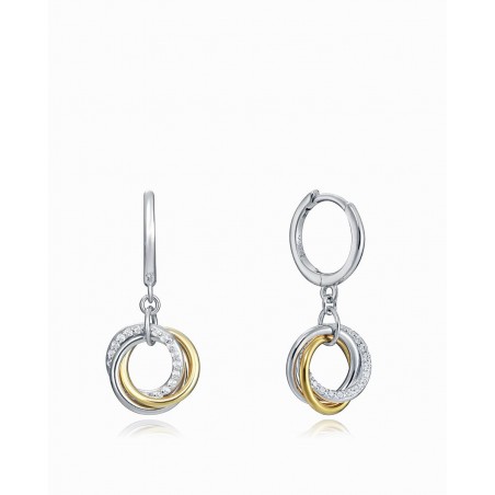 Pendientes de Plata Bicolor Viceroy