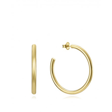 Aros de Plata Chapados Viceroy 40 x 3 mm