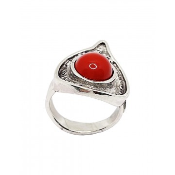 Anillo Plata Coral