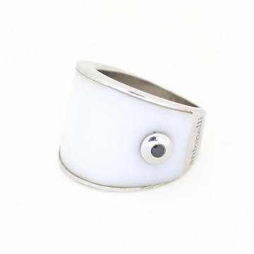 Sortija Plata con Onix Blanco