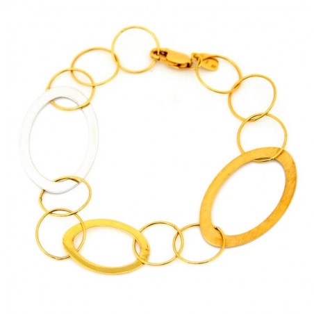 Pulsera Oro 18K Argollas 