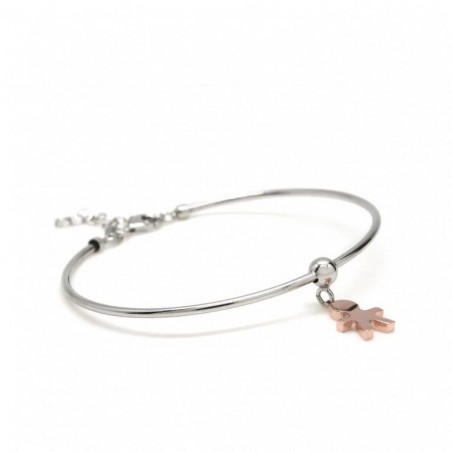 Pulsera de plata con niño