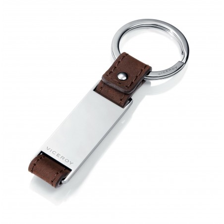 Llavero acero y piel Viceroy Magnum