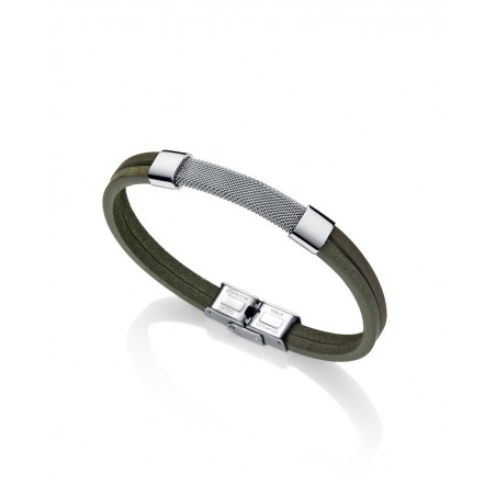 Pulsera de acero y piel Viceroy