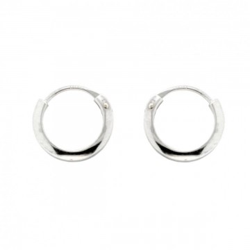 Pendientes Aro Tubo Cuadrado 1,5mm x 10