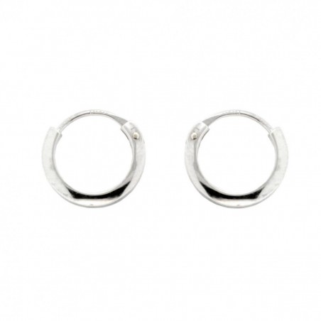 Pendientes Aro Tubo Cuadrado 1,5mm x 10