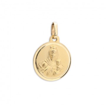 Medalla Virgen del Carmen Oro 18Kts de 16mm