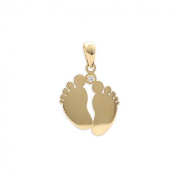 Colgante Oro 18K Pies bebé
