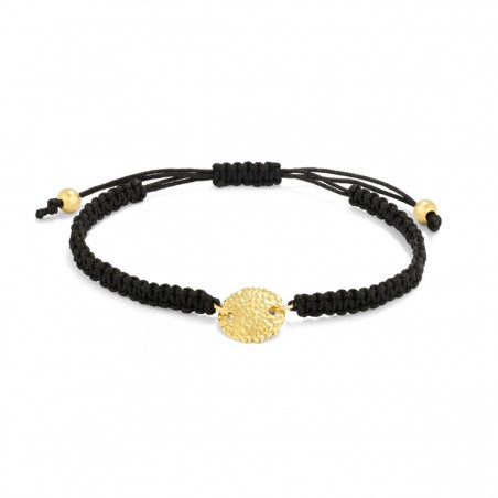 Pulsera Cordon solida Gold DOTS