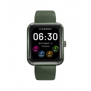 Reloj Smart de alumino verde con correa verde