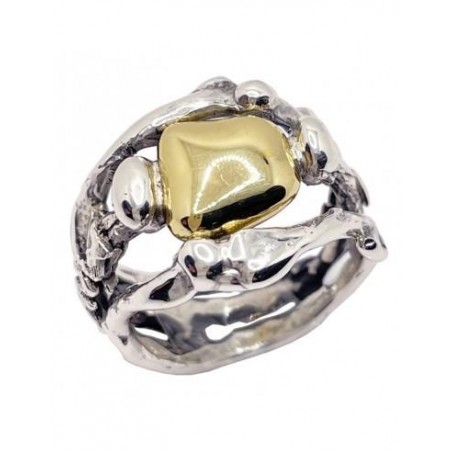 Anillo de Plata y Bronce