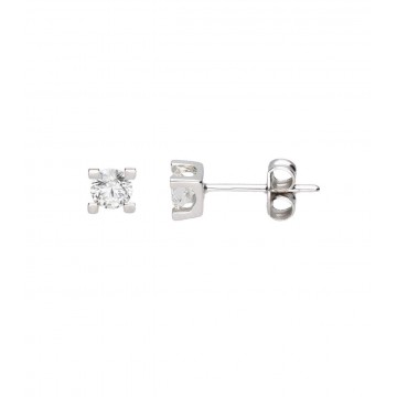 Pendientes Oro blanco 18K c/Diamantes 0.2quilates H-SI