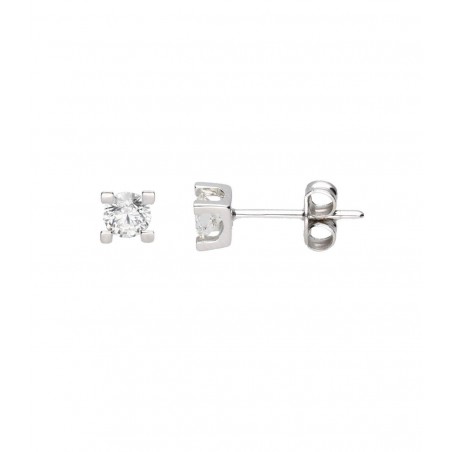 Pendientes Oro blanco 18K c/Diamantes 0.2quilates H-SI