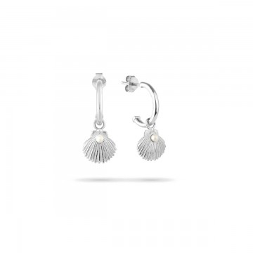Pendientes Huggies Silver SHELL