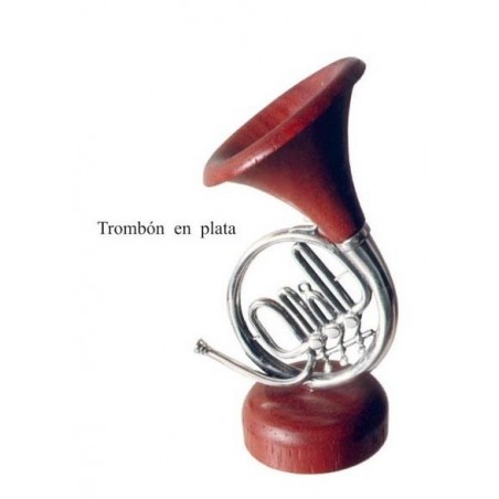 Trombon Plata y Madera