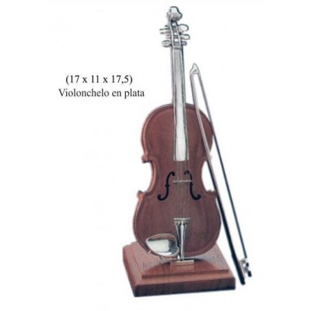 Violonchelo Plata y Madera 