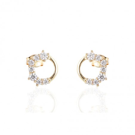 Pendientes Oro 18K Circonitas