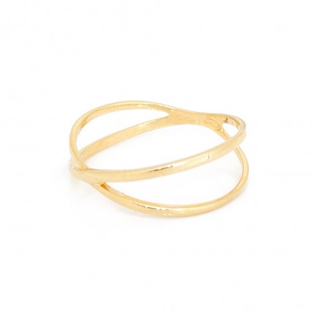 Anillo Oro 18k Entrelazado